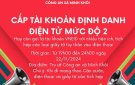 Công an xã Minh Khôi cấp định danh điện tử mức độ 2